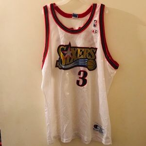Allen iverson sixers champion jersey